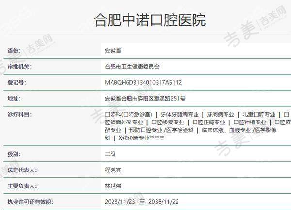 合肥中诺口腔医院地址及乘车路线